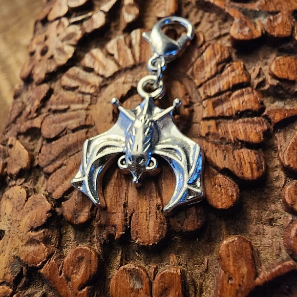 5/$25 Vampire Bat Charm for Bracelet Zipper Pull Dracula clip-on Planner Charm - Picture 1 of 11